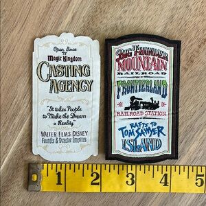 Disney Magic Kingdom and Frontierland Patches